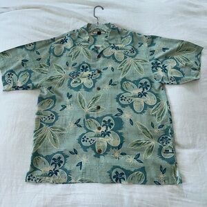 Tommy Bahama Silk Floral Hawaiian Shirt